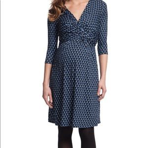 Seraphine Blue Bubble Print Dress